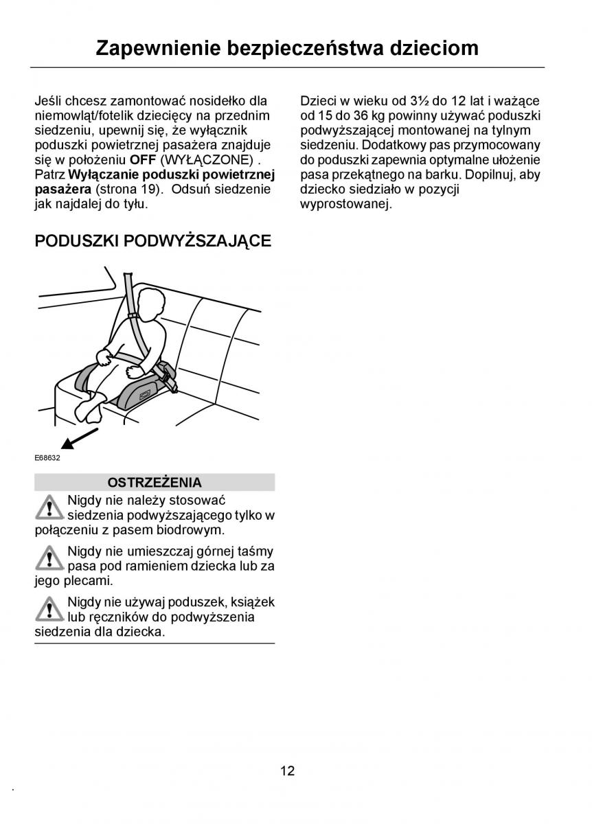 manual Ford Ka Ford Ka I 1 instrukcja / page 14