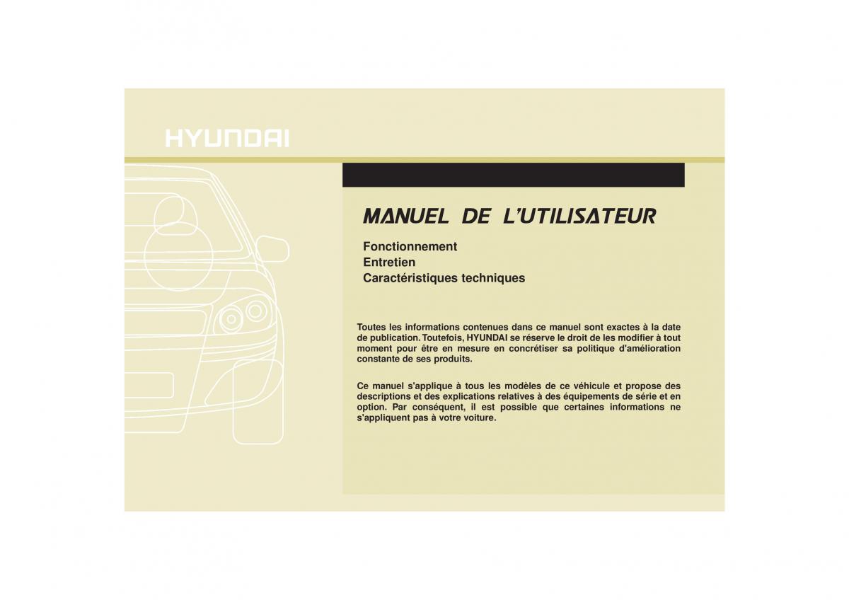 manuel du propriétaire  Hyundai i30 II 2 manuel du proprietaire / page 1