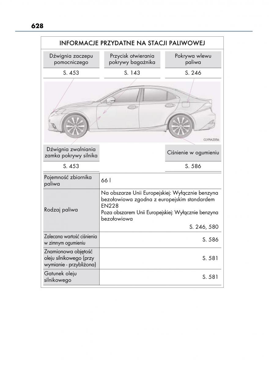 Lexus IS300h III 3 instrukcja obslugi / page 628