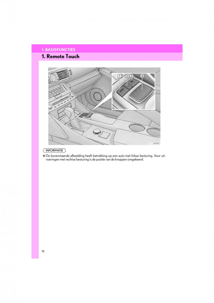 manual Lexus IS200t III 3 handleiding / page 12