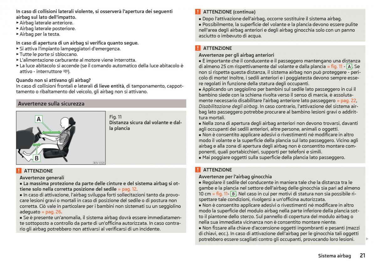 manual Skoda Kodiaq manuale del proprietario / page 23