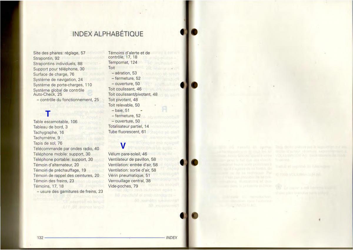 manuel du propriétaire  VW Transporter T4 manuel du proprietaire / page 67