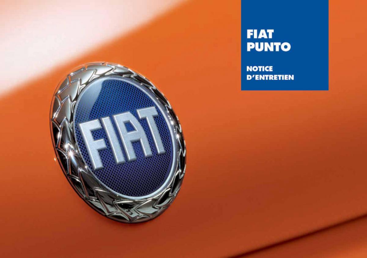 Fiat Punto Classic manuel du proprietaire / page 1