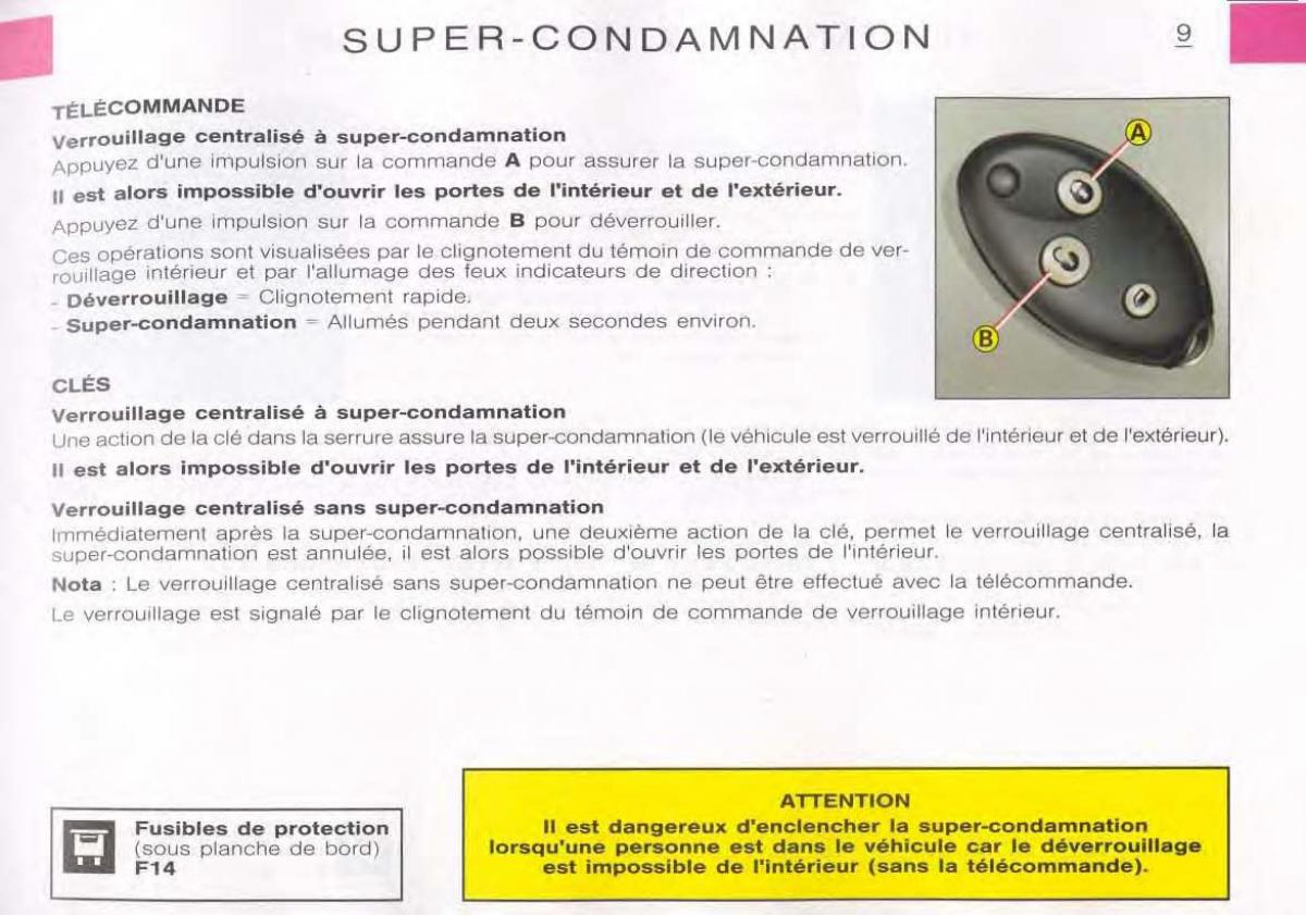 Citroen C5 FL I 1 manuel du proprietaire / page 11