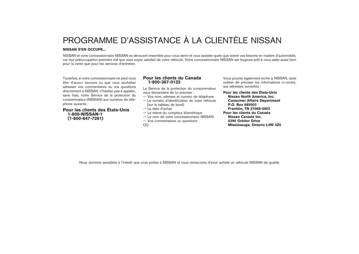 Nissan Murano Z50 manuel du proprietaire / page 4