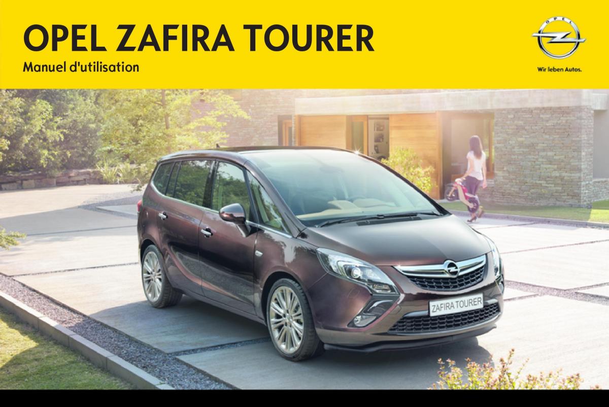 Opel Zafira C manuel du proprietaire / page 1