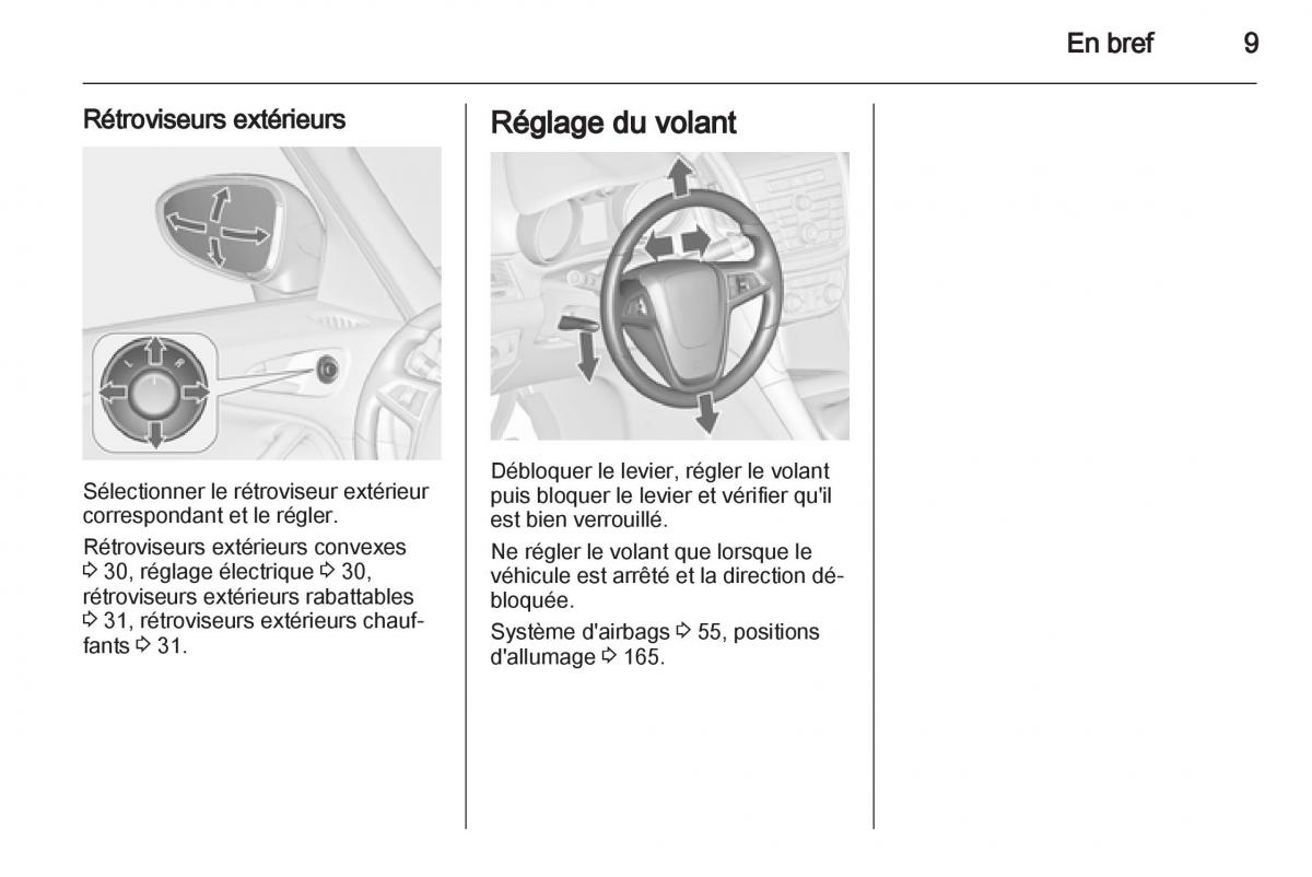 manual Opel Zafira C manuel du proprietaire / page 11