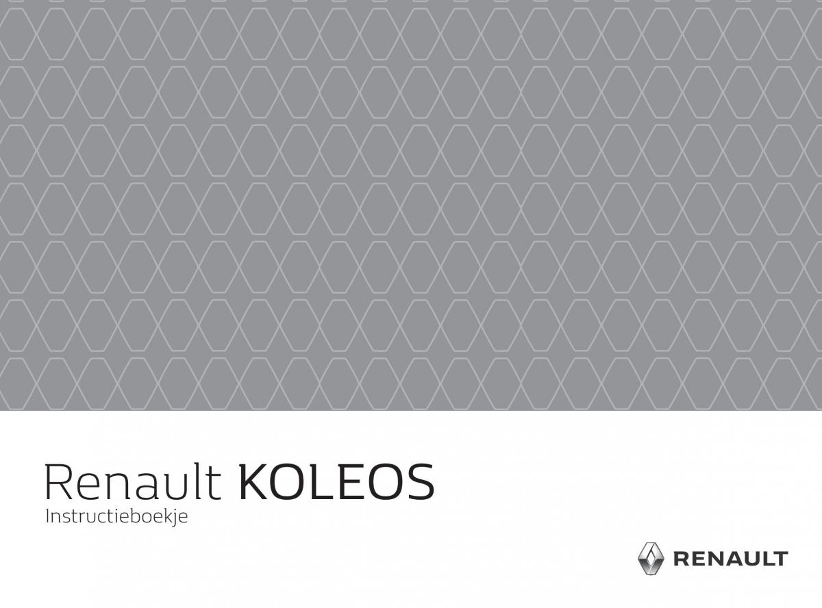Renault Koleos II 2 handleiding / page 1
