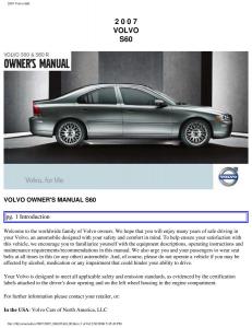 Volvo-S60-owners-manual page 1 min