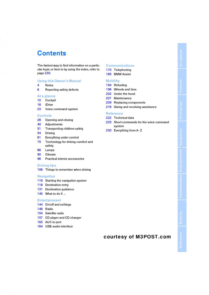 manual  M Power M3 owners manual / page 5