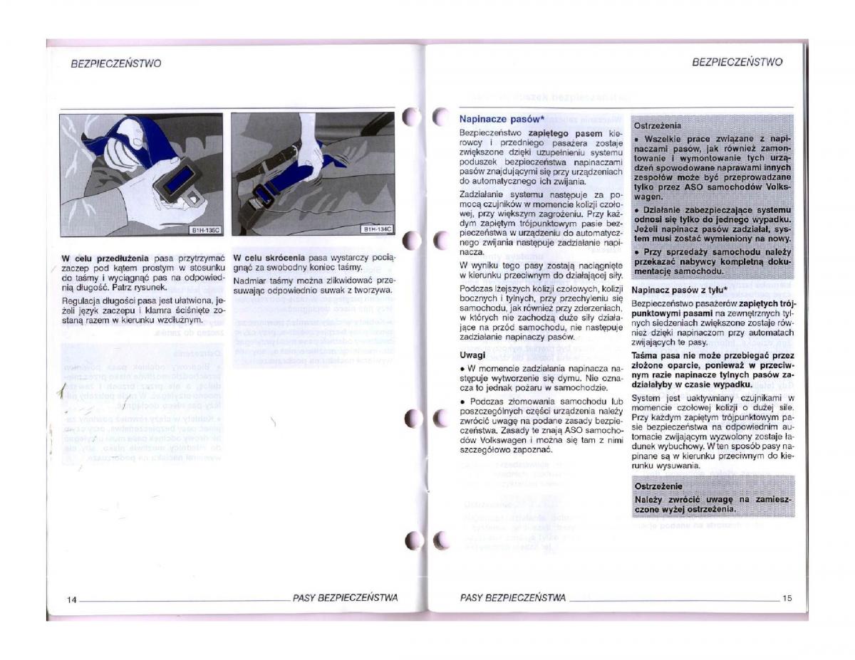 manual  instrukcja obsługi VW Passat B5 / page 8