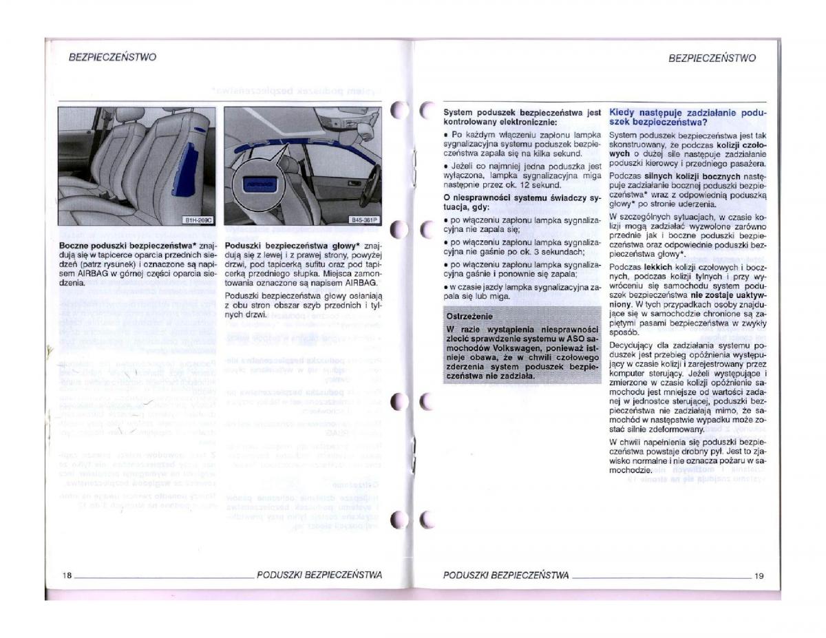 manual  instrukcja obsługi VW Passat B5 / page 9