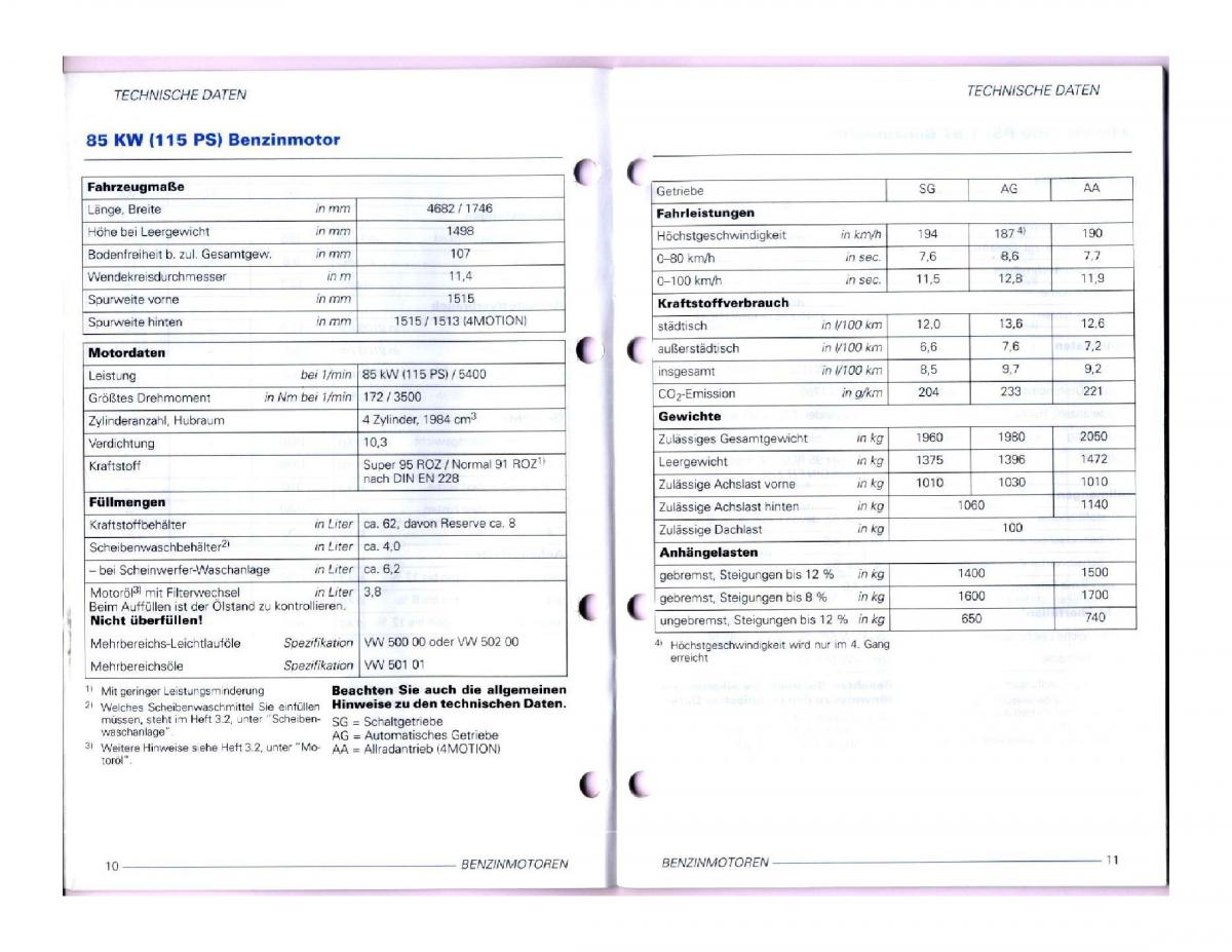 instrukcja obslugi obsługi VW Passat B5 / page 121