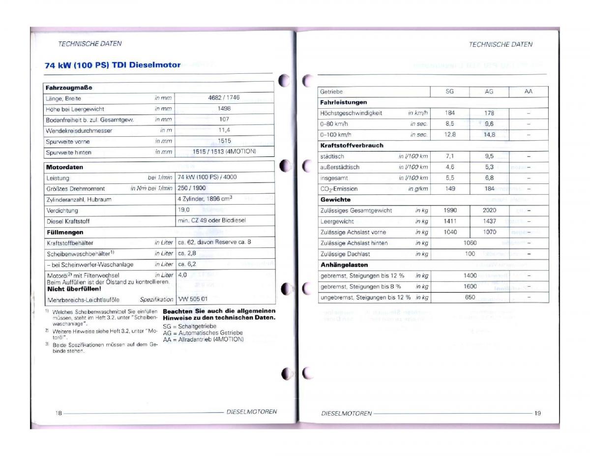 VW Passat B5 instrukcja obslugi / page 125