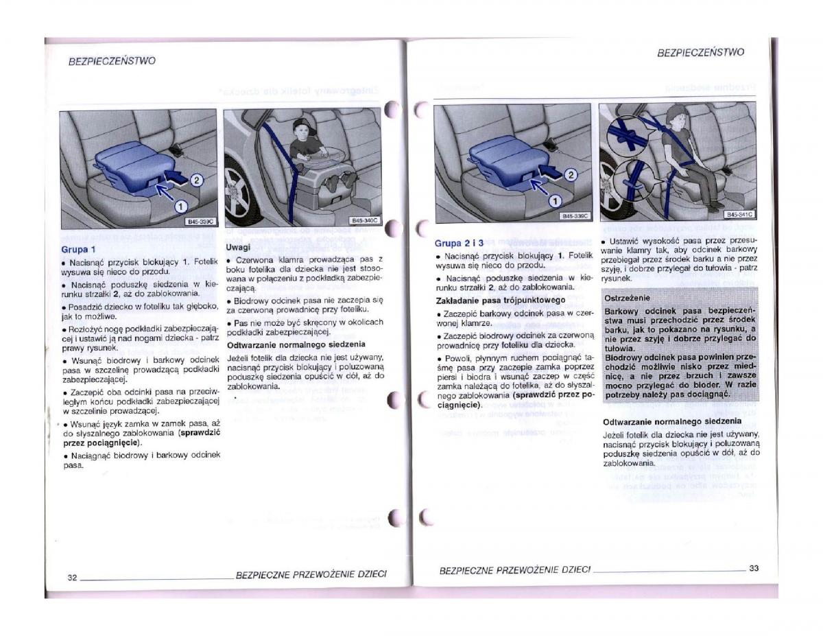 instrukcja obslugi obsługi VW Passat B5 / page 16