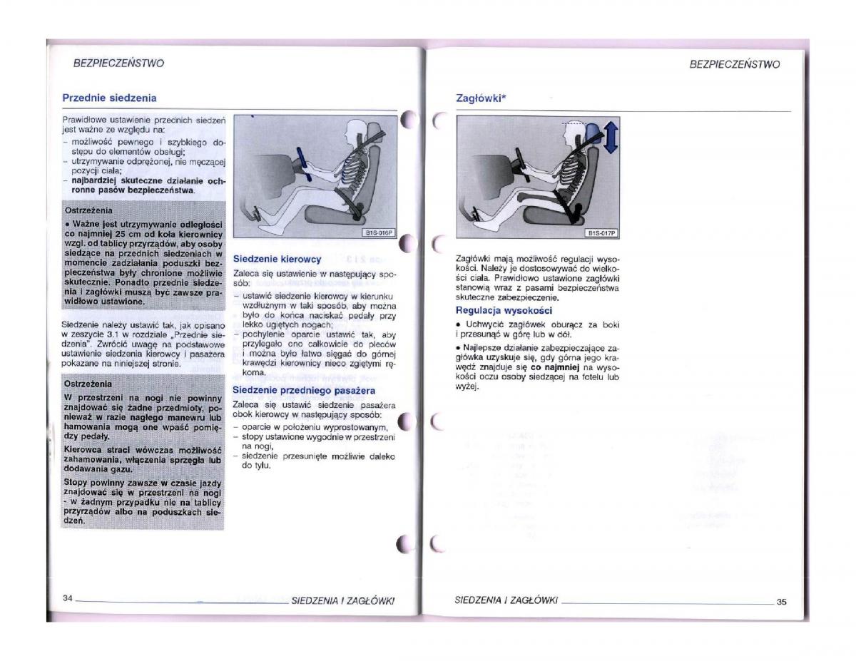 instrukcja obslugi obsługi VW Passat B5 / page 17