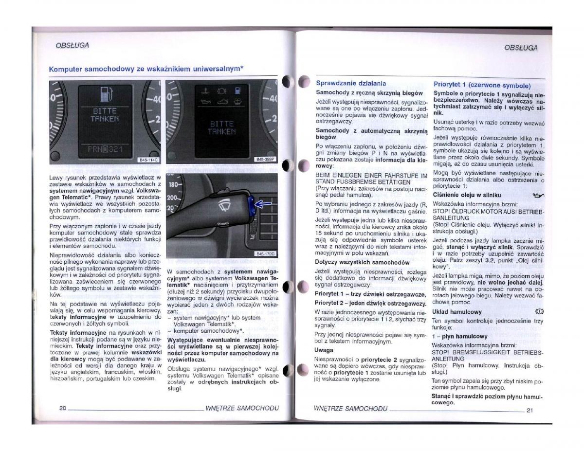 VW Passat B5 instrukcja obslugi / page 28