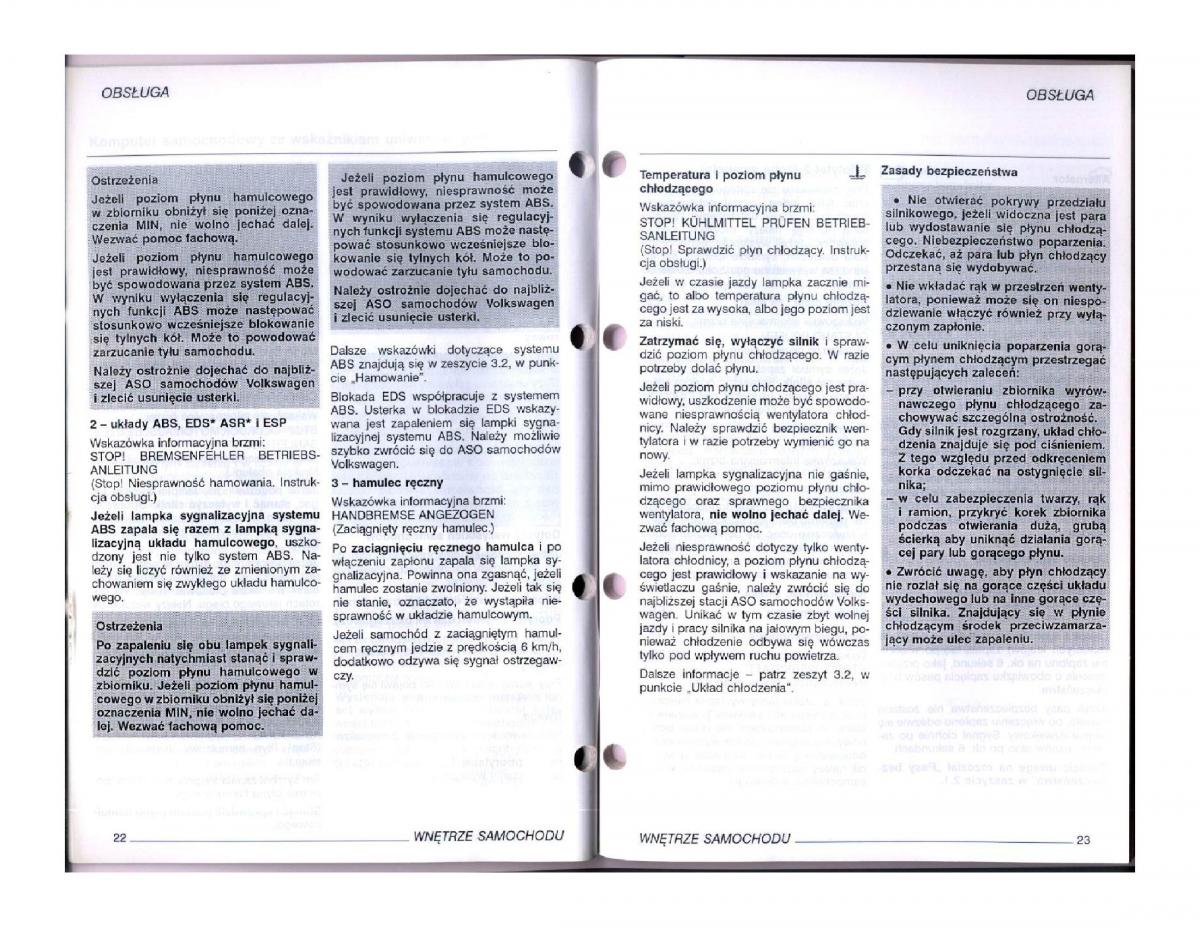 VW Passat B5 instrukcja obslugi / page 29
