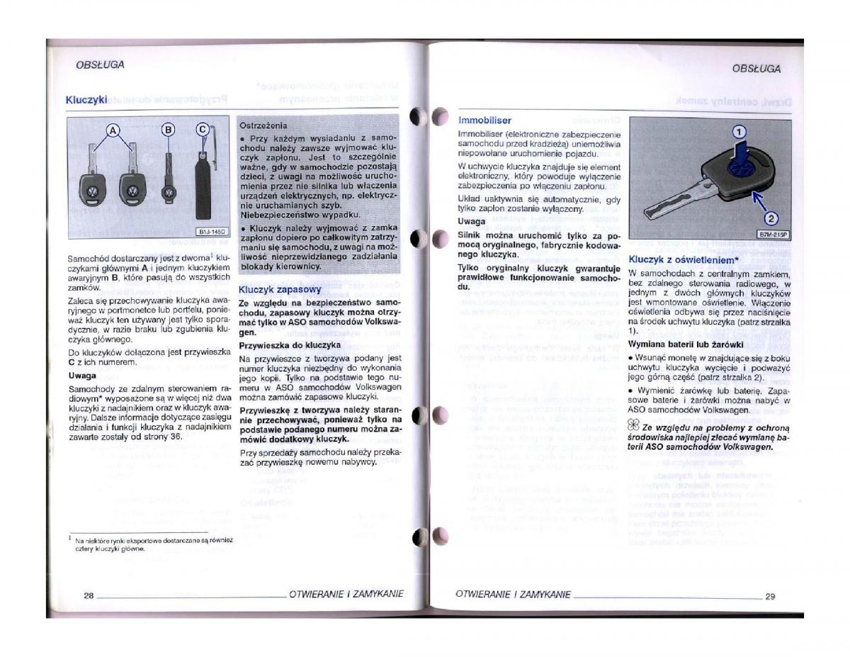 VW Passat B5 instrukcja obslugi / page 32