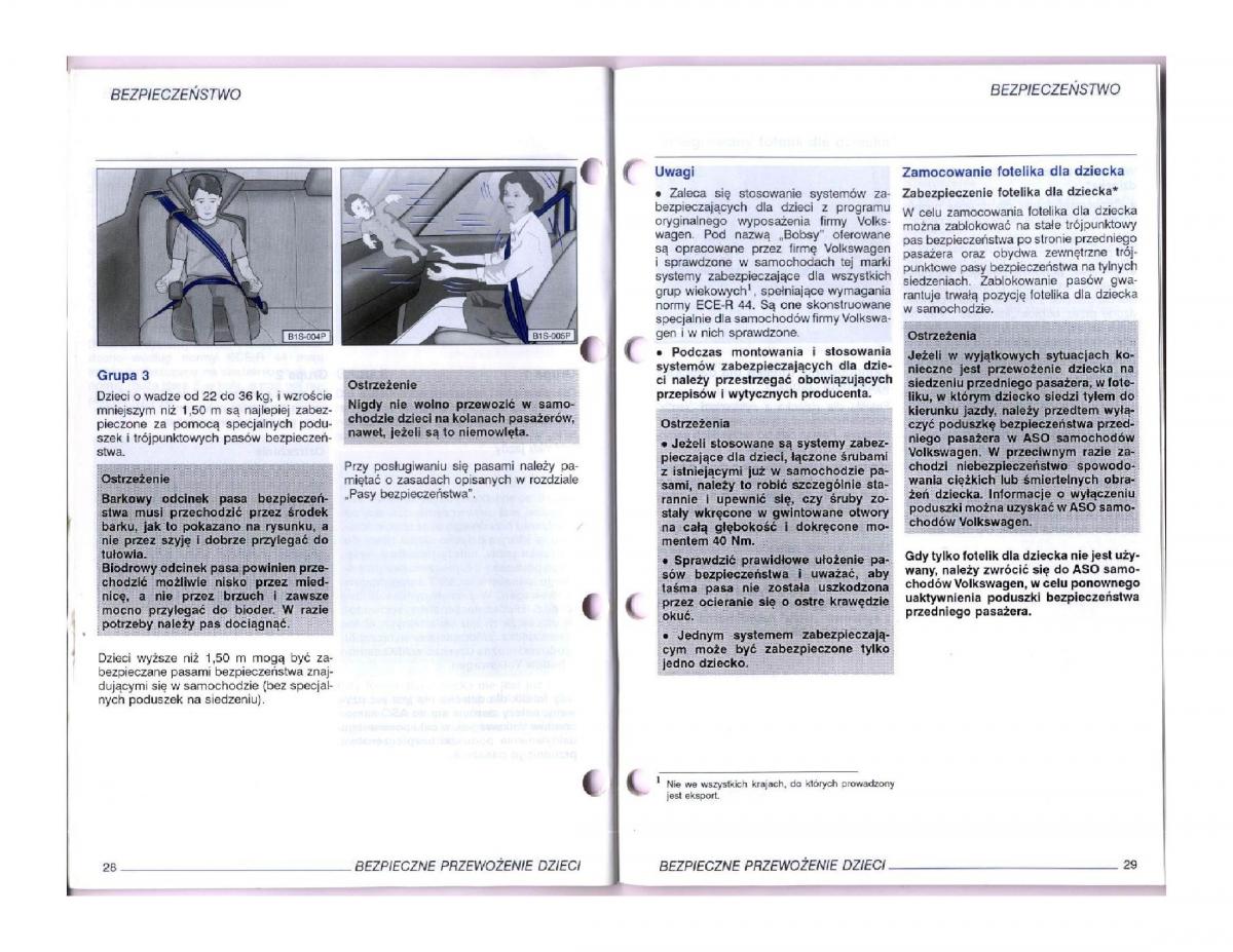 instrukcja obslugi obsługi VW Passat B5 / page 14