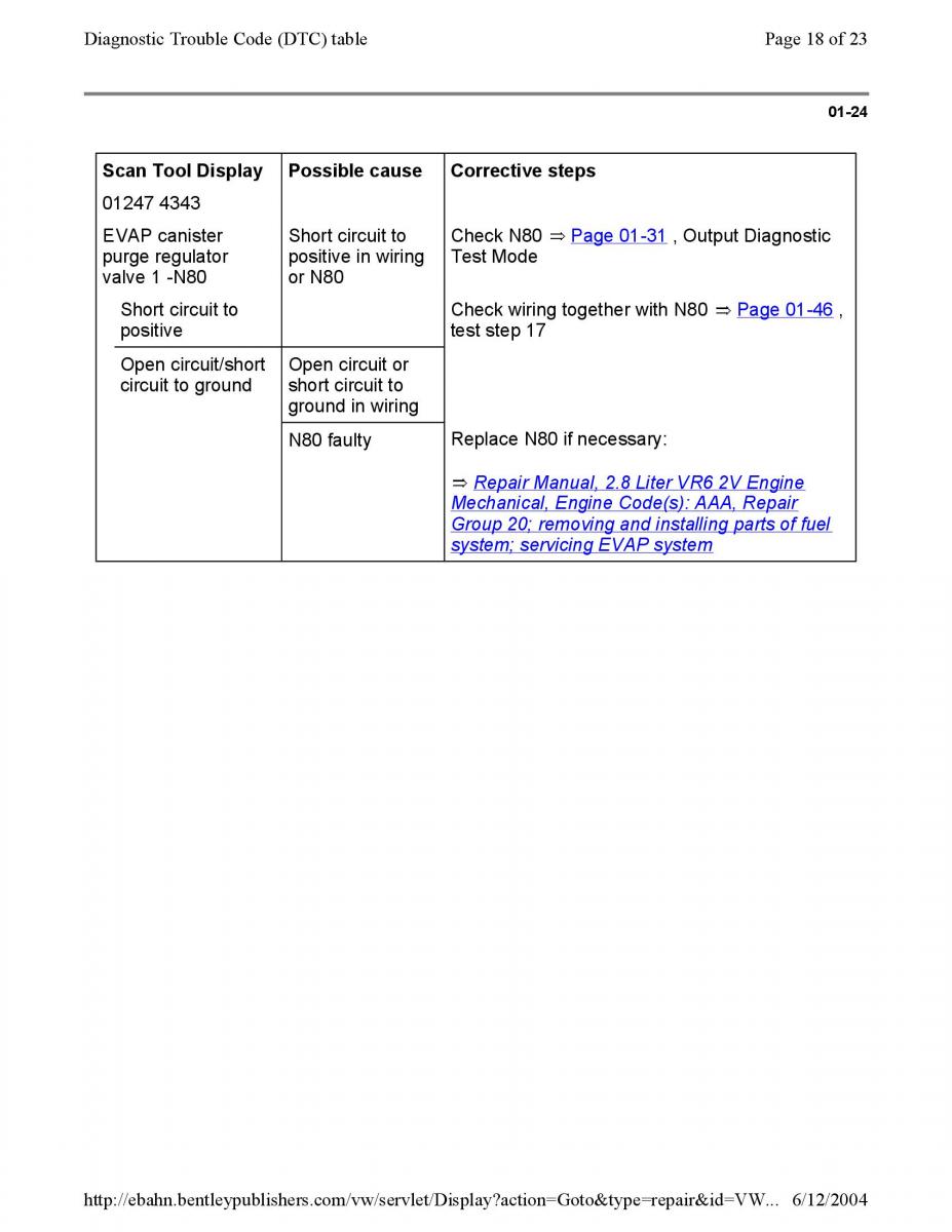 Official Factory Repair Manual / page 1631