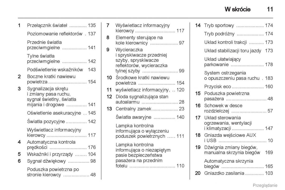 Manual Opel Astra J instrukcja obslugi / page 12