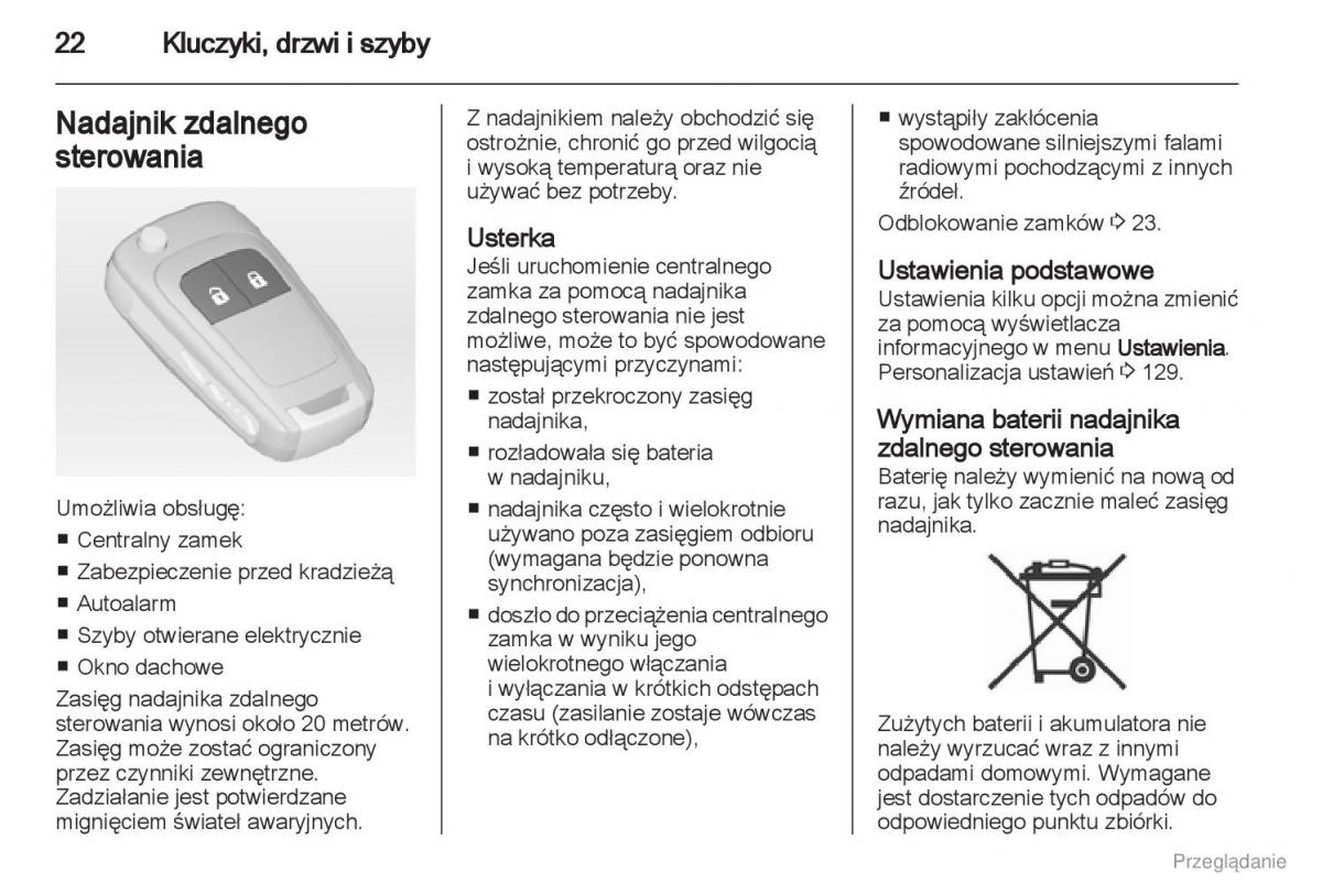 instrukcja obsługi Opel Astra Manual Opel Astra J / page 23