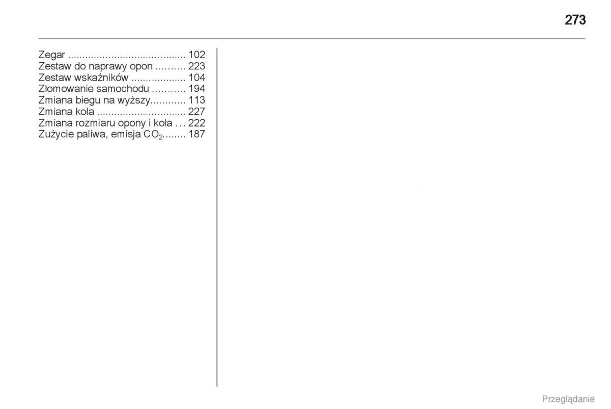 Manual Opel Astra J instrukcja obslugi / page 274