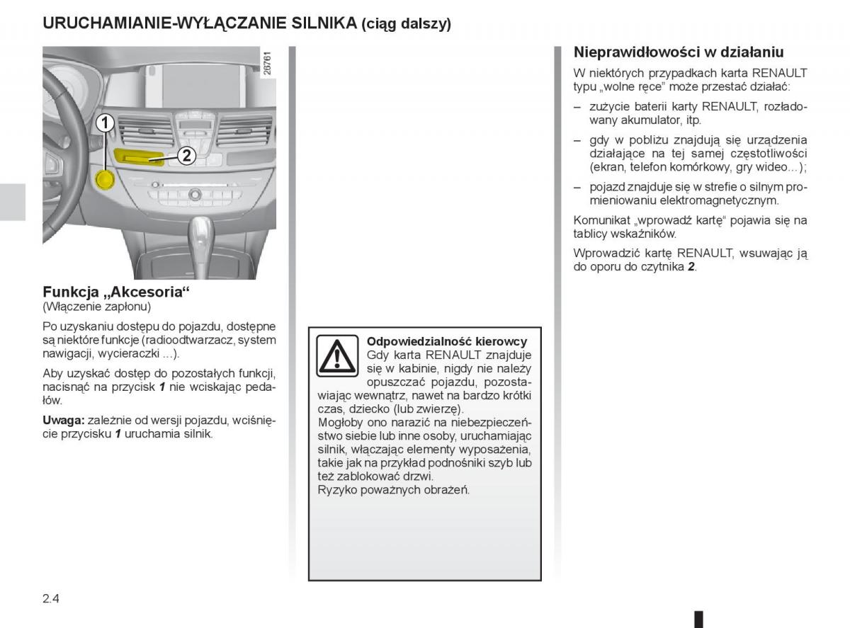 Renault Laguna 3 III instrukcja obslugi / page 84