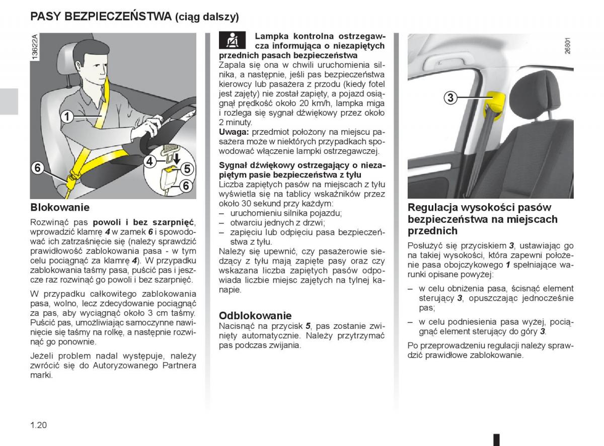 Renault Laguna 3 III instrukcja obslugi page 26 pdf