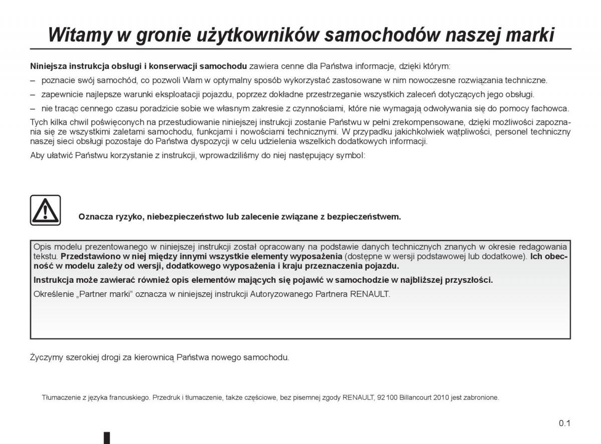 Renault Laguna 3 III instrukcja obslugi / page 3