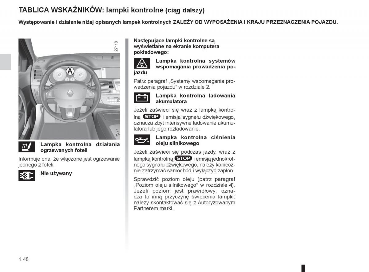 Renault Laguna 3 III instrukcja obslugi / page 54