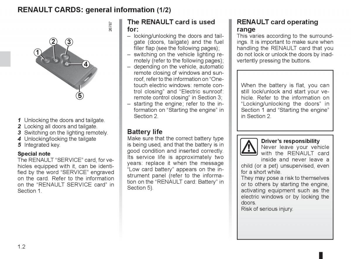 manual  Renault Laguna 3 III owners manual / page 8