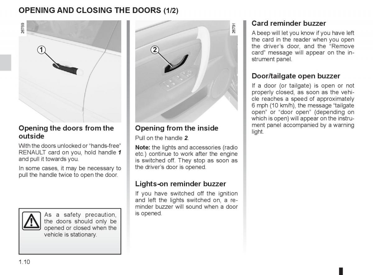 Renault Laguna 3 III owners manual / page 16