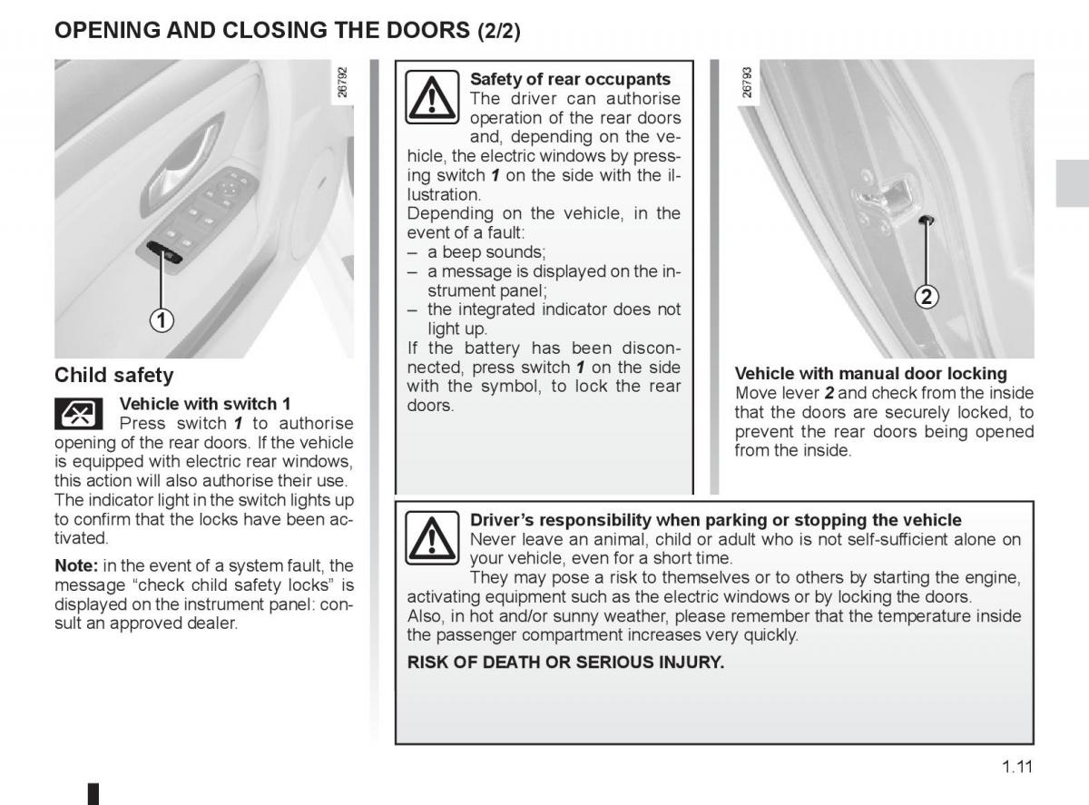 manual  Renault Laguna 3 III owners manual / page 17