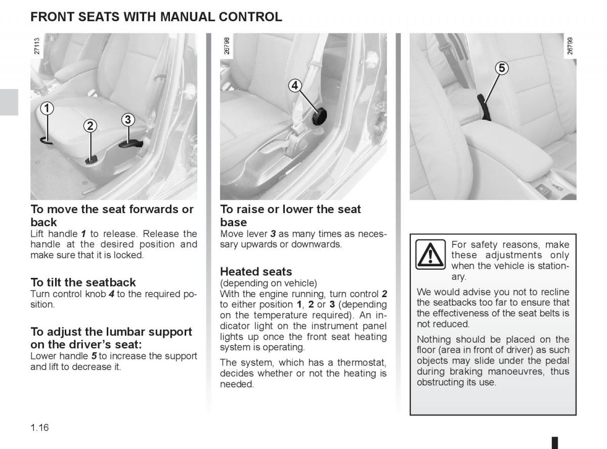 Renault Laguna 3 III owners manual / page 22