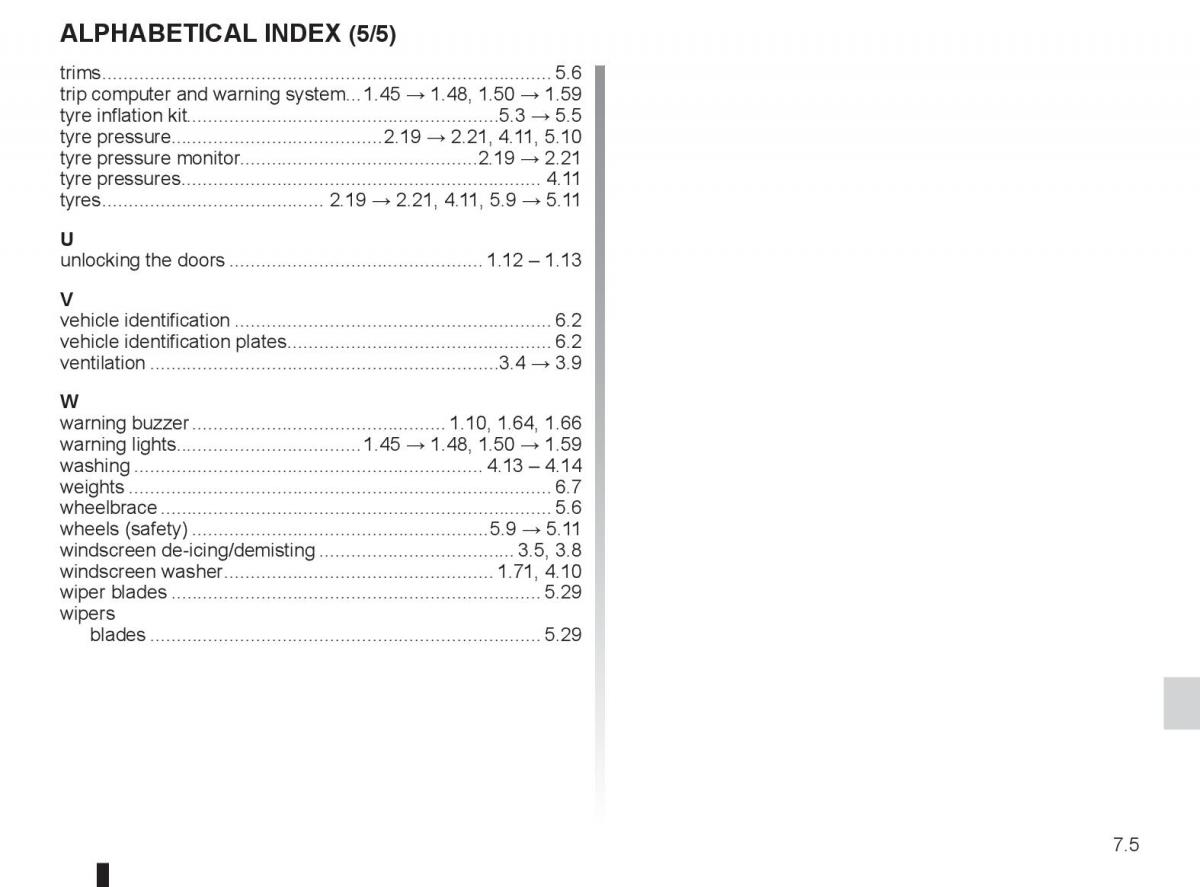 manual  Renault Laguna 3 III owners manual / page 231