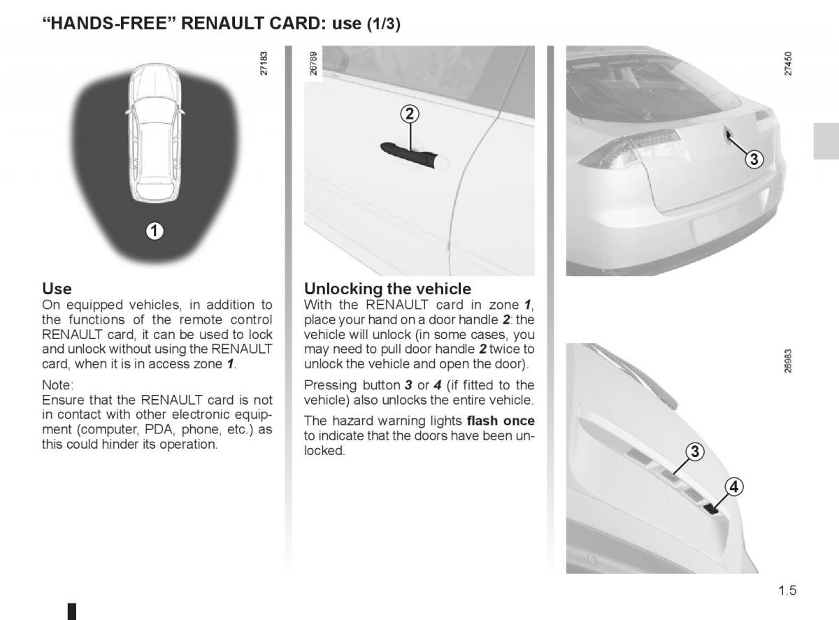 Renault Laguna 3 III owners manual / page 11
