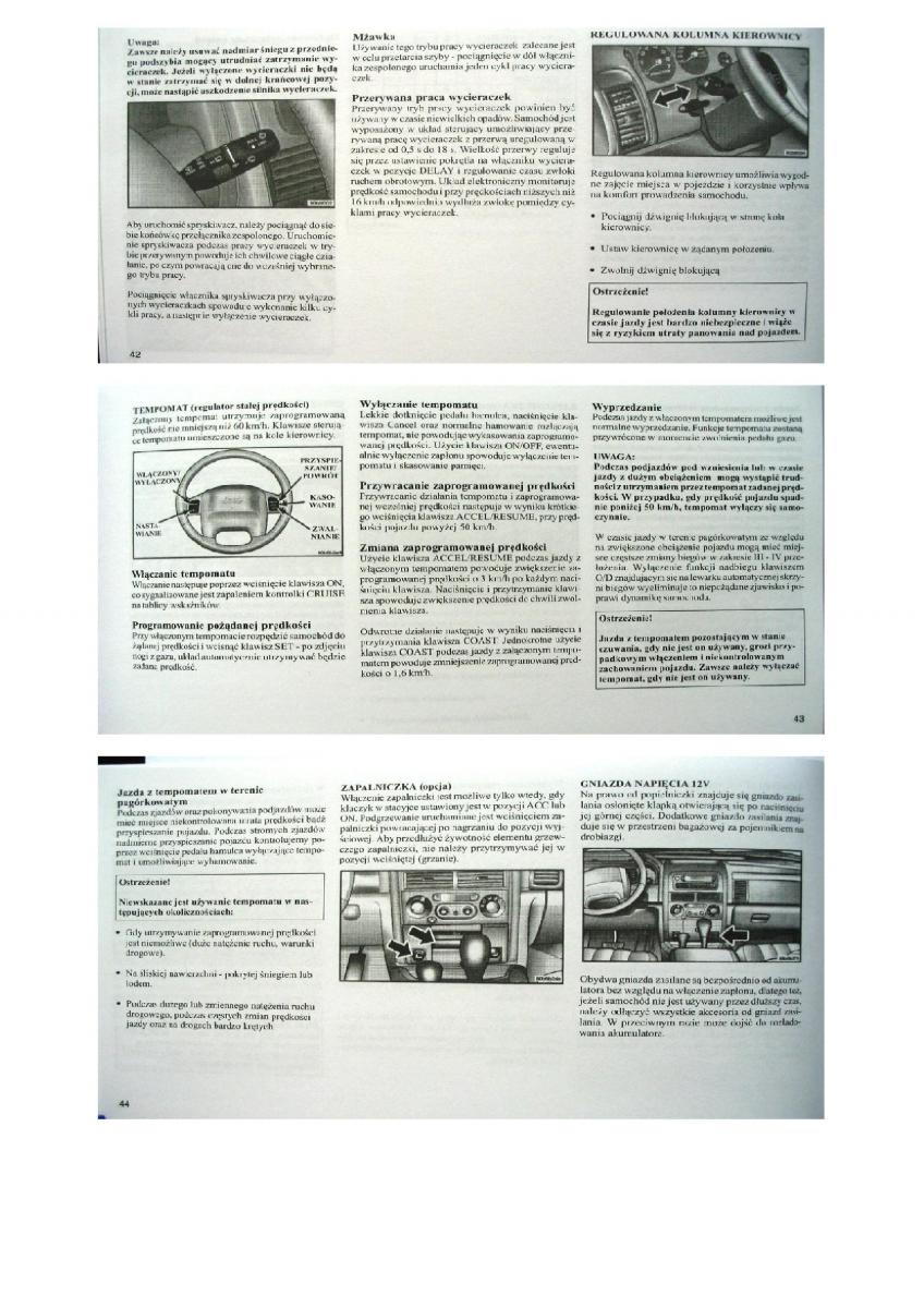 manual  Jeep Grand Cherokee WJ instrukcja / page 14