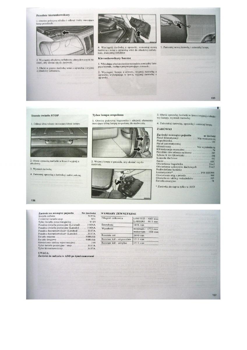 manual  Jeep Grand Cherokee WJ instrukcja / page 45