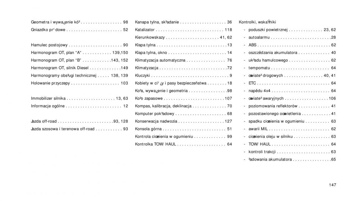 Jeep Grand Cherokee WH WK instrukcja obslugi page 148 pdf