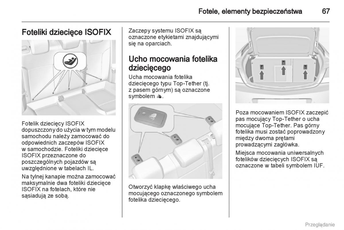 Opel Insignia instrukcja obslugi / page 68