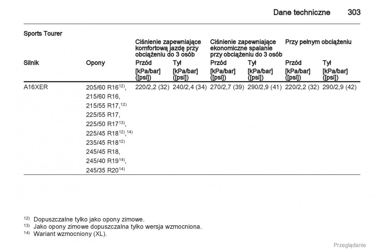 Opel Insignia instrukcja obslugi / page 304