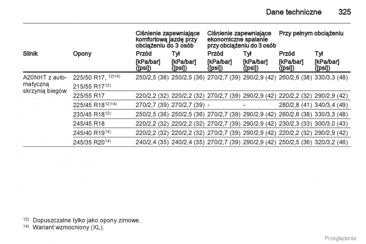 Opel Insignia instrukcja obslugi / page 326