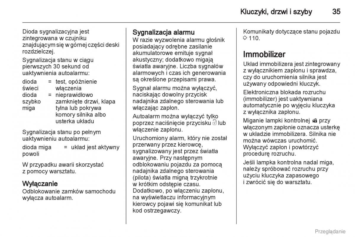 Opel Insignia instrukcja obslugi / page 36