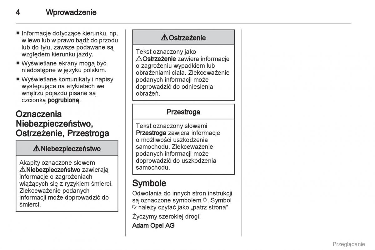 manual  Opel Insignia instrukcja / page 5