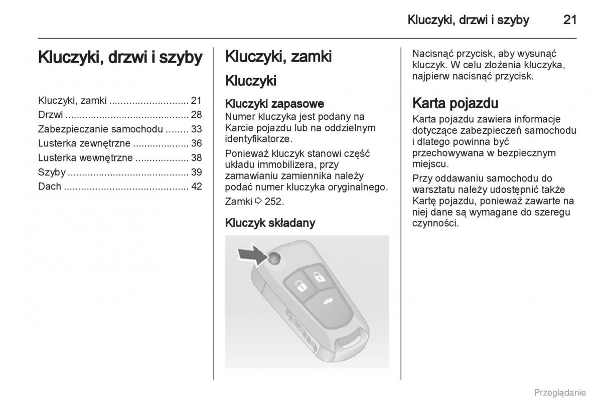 Opel Insignia instrukcja obslugi / page 22