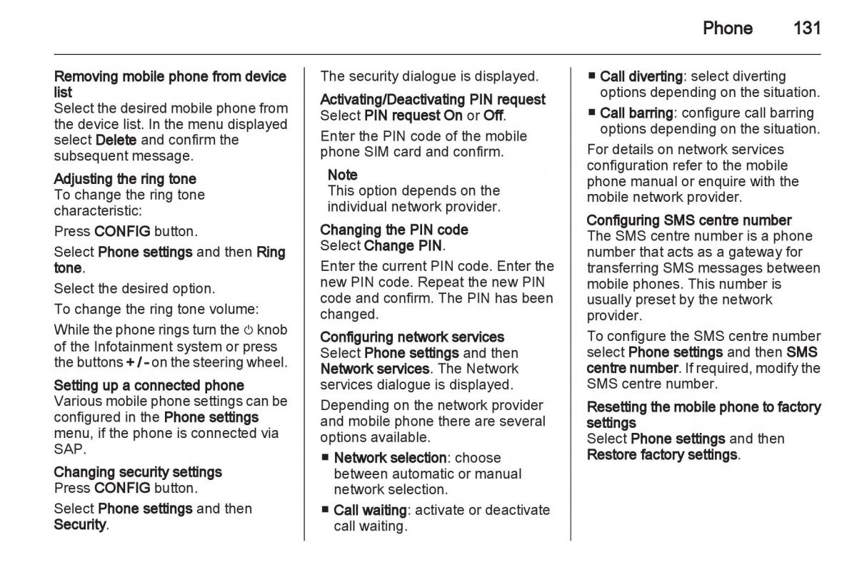 Opel Insignia manual / page 131