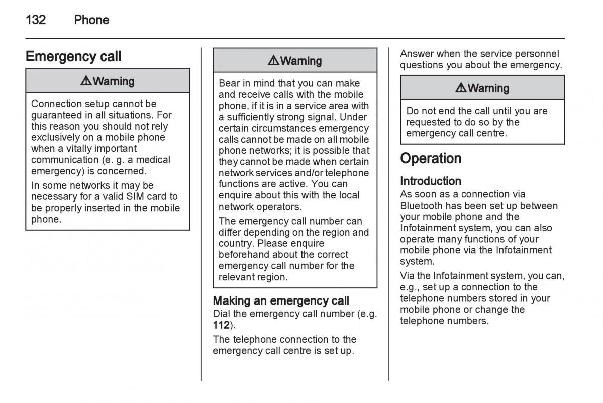 Opel Insignia manual / page 132