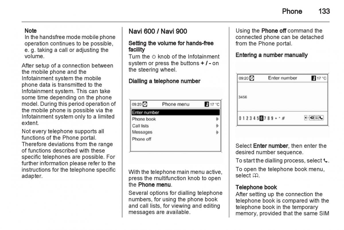 manual  Opel Insignia manual / page 133